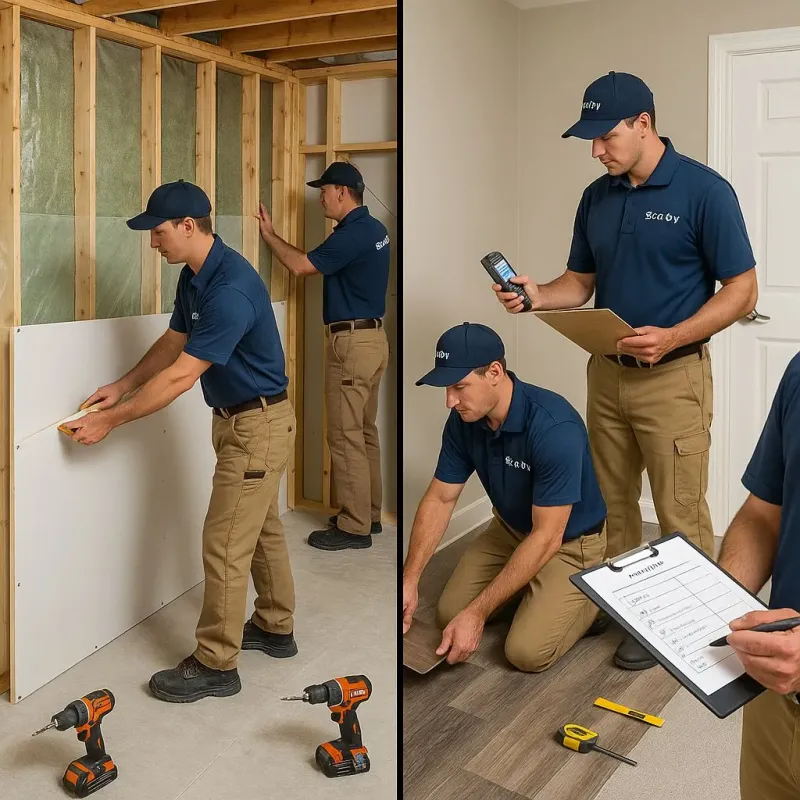 Repairs and Reconstruction process in New Berlinville, PA